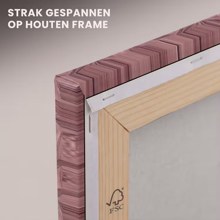Canvas schilderij - Bladeren - Patroon - Paars — 7