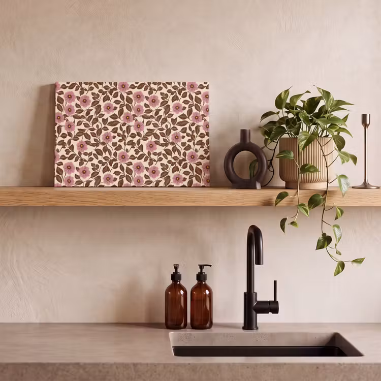 Canvas schilderij - Bloemen - Bladeren - Kleurrijk — 4