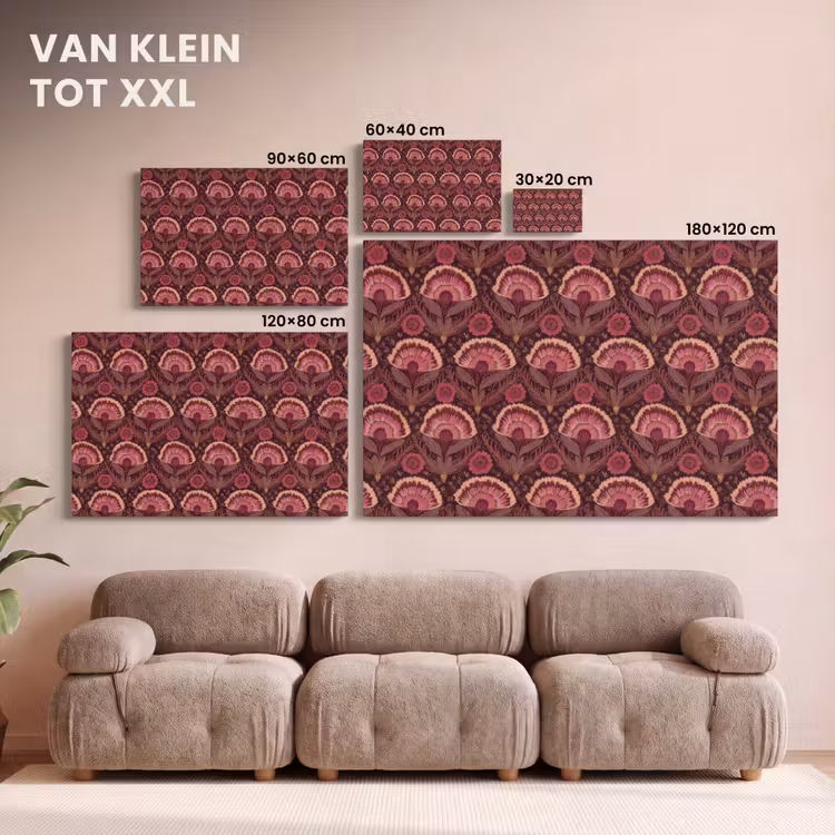 Canvas schilderij - Antiek - Bloemen - Kleurrijk — 8