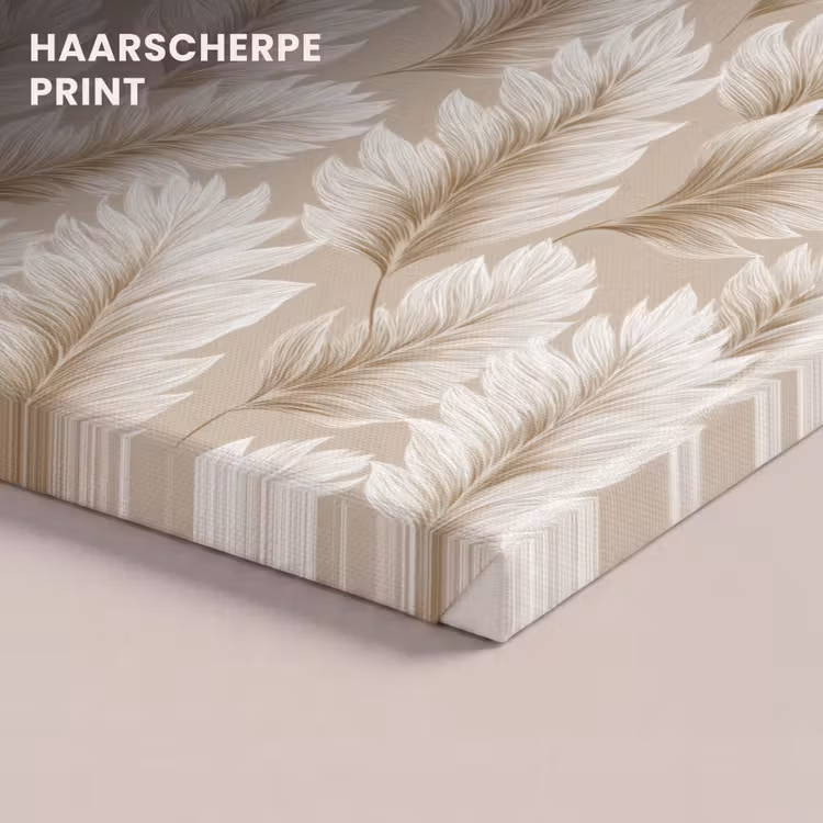 Canvas schilderij - Botanisch - Patroon - Beige — 5