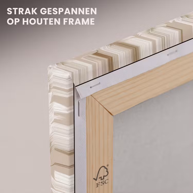 Canvas schilderij - Botanisch - Patroon - Beige — 7
