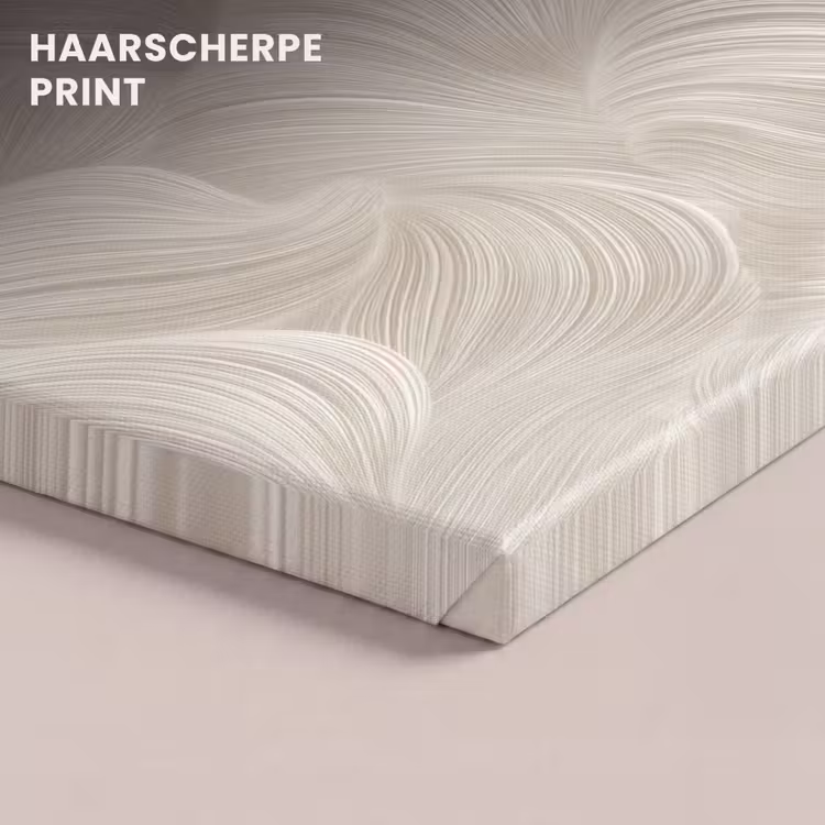 Canvas schilderij - Lijnen - Waaier - Beige — 5