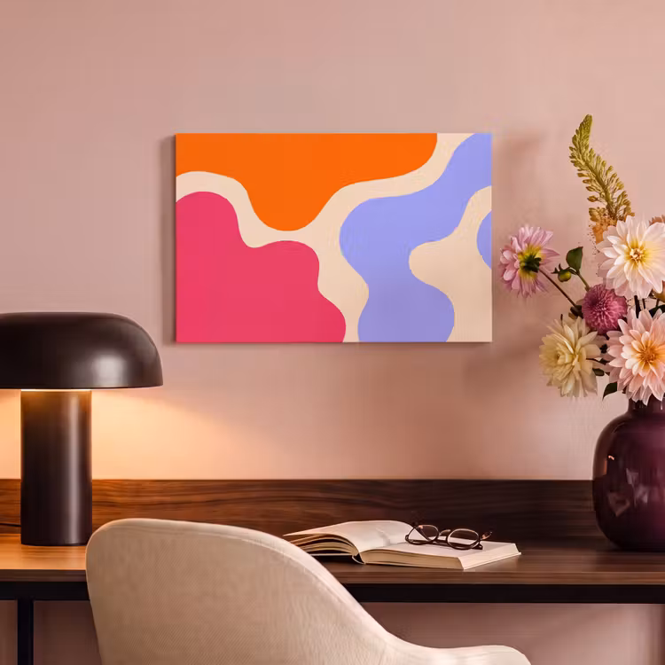 Canvas schilderij - Abstract - Organische vormen - Design - Modern - Kleurrijk — 5