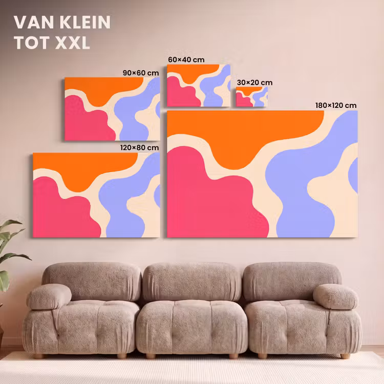 Canvas schilderij - Abstract - Organische vormen - Design - Modern - Kleurrijk — 7