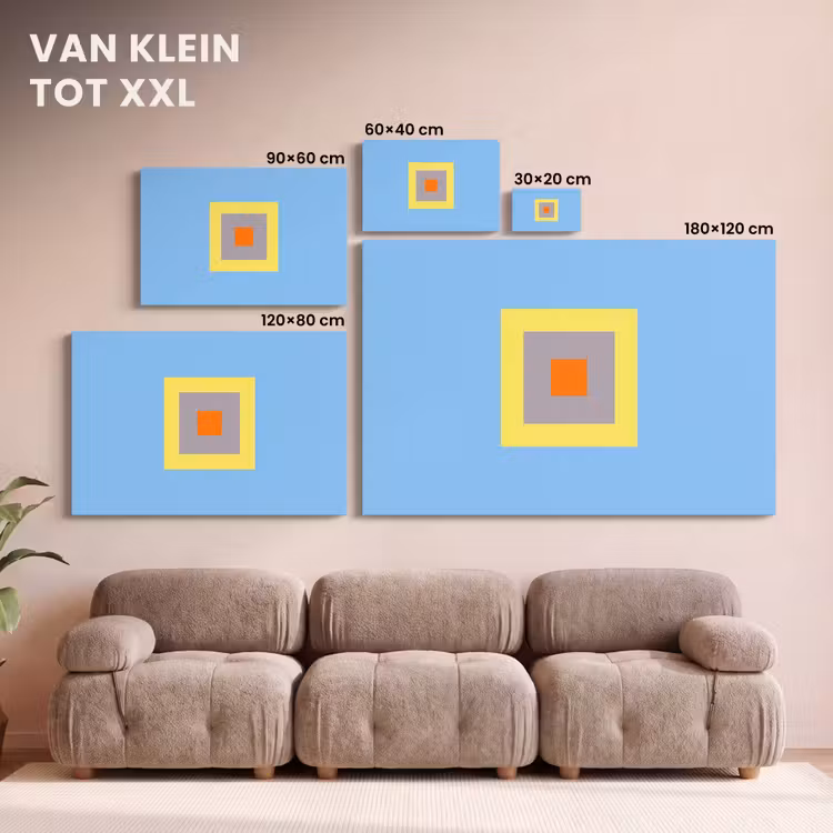 Canvas schilderij - Abstract - Geometrisch - Kleurrijk - Modern - Vormen — 7