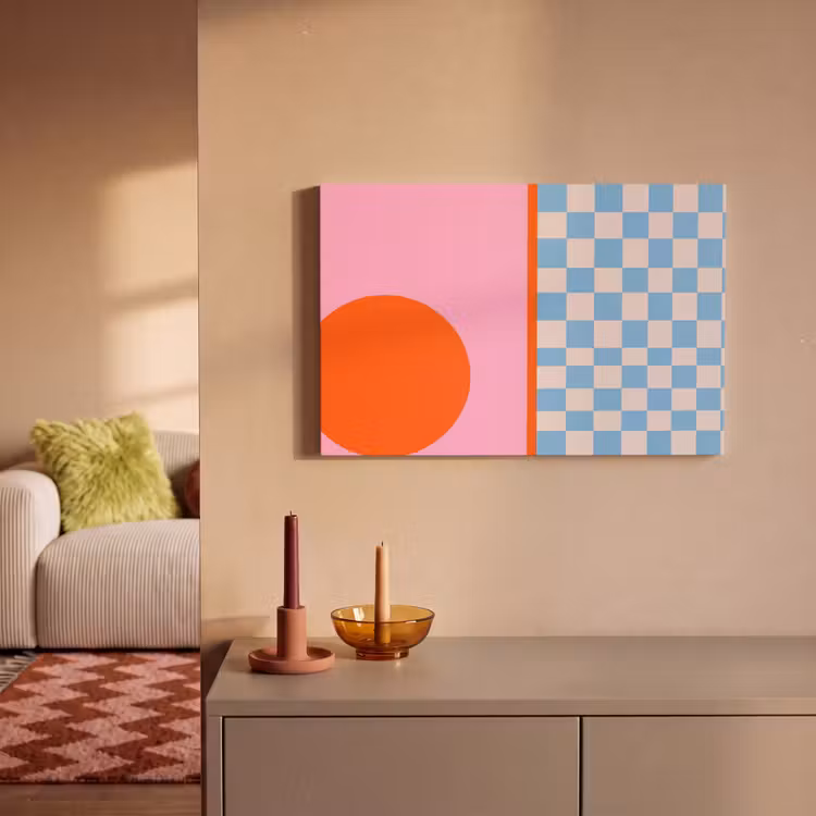 Canvas schilderij - Abstract - Vormen - Geometrisch - Modern - Kleurrijk — 1