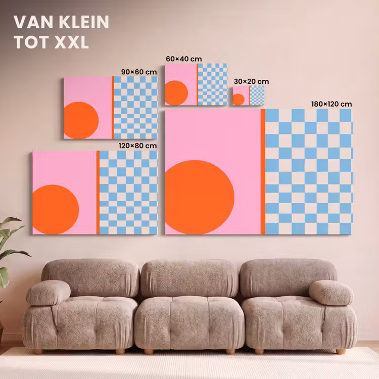Canvas schilderij - Abstract - Vormen - Geometrisch - Modern - Kleurrijk — 7