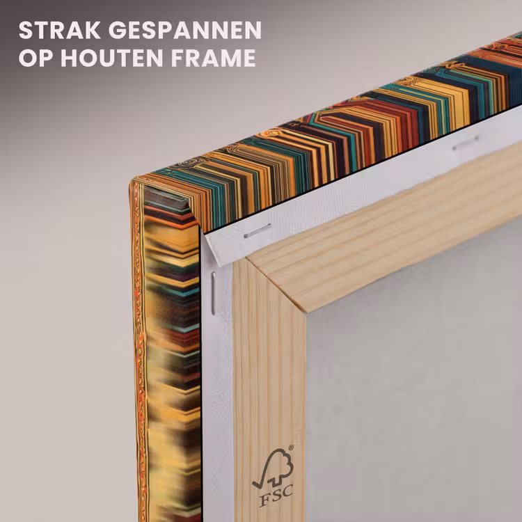 Canvas schilderij - Kleurrijk - Etnisch - Folkloristisch - Patroon — 6