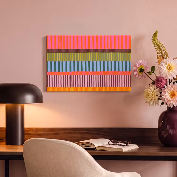 Canvas schilderij - Abstract - Strepen - Modern - Kleurrijk - Kunst — 5