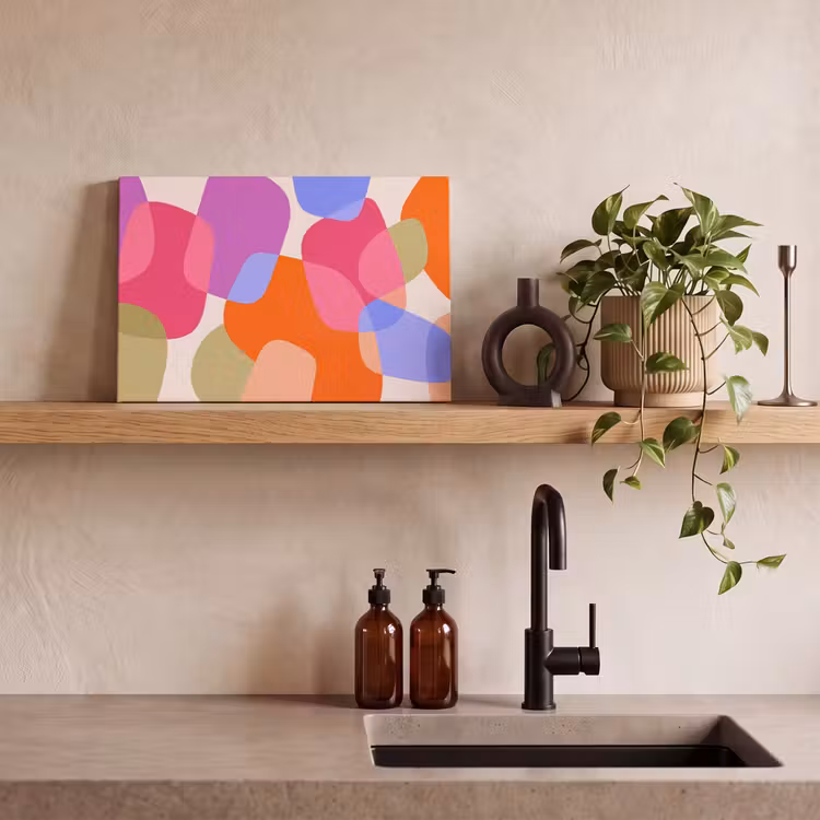Canvas schilderij - Abstract - Vormen - Modern - Kleurrijk — 3