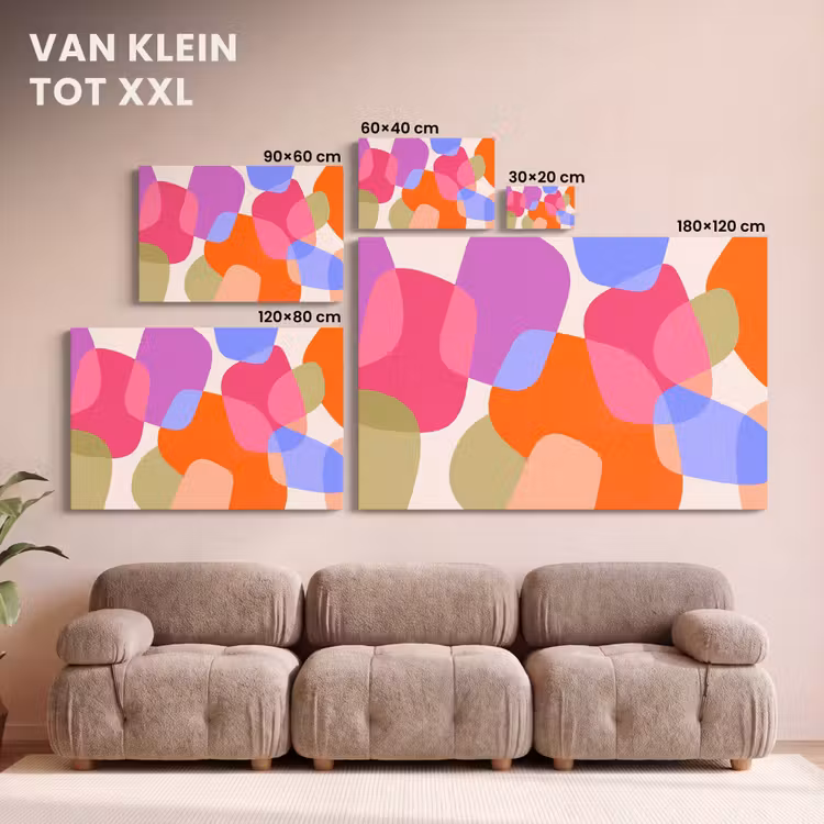 Canvas schilderij - Abstract - Vormen - Modern - Kleurrijk — 7