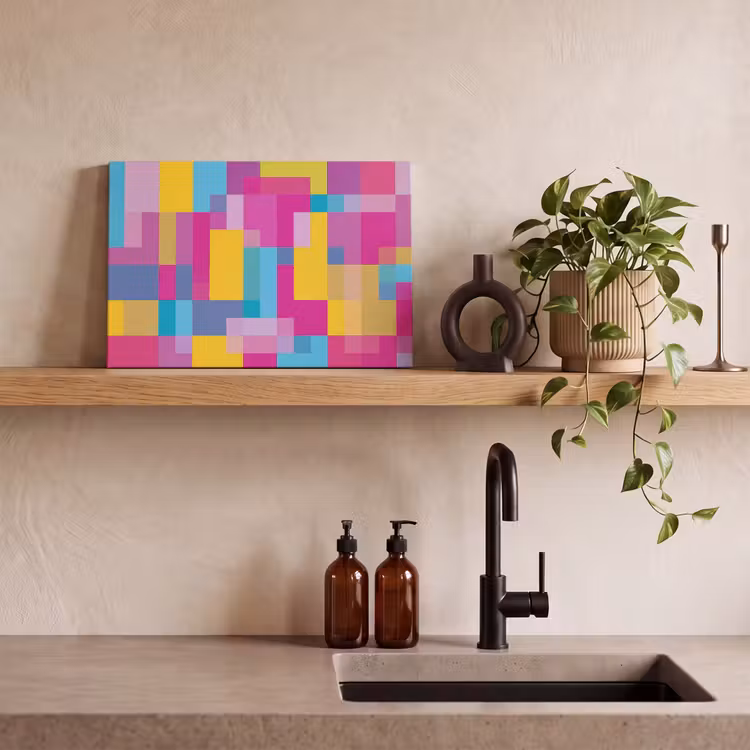 Canvas schilderij - Abstract - Geometrisch - Kunst - Kleurrijk - Modern — 3