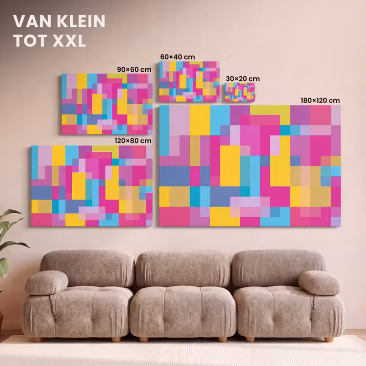 Canvas schilderij - Abstract - Geometrisch - Kunst - Kleurrijk - Modern — 7