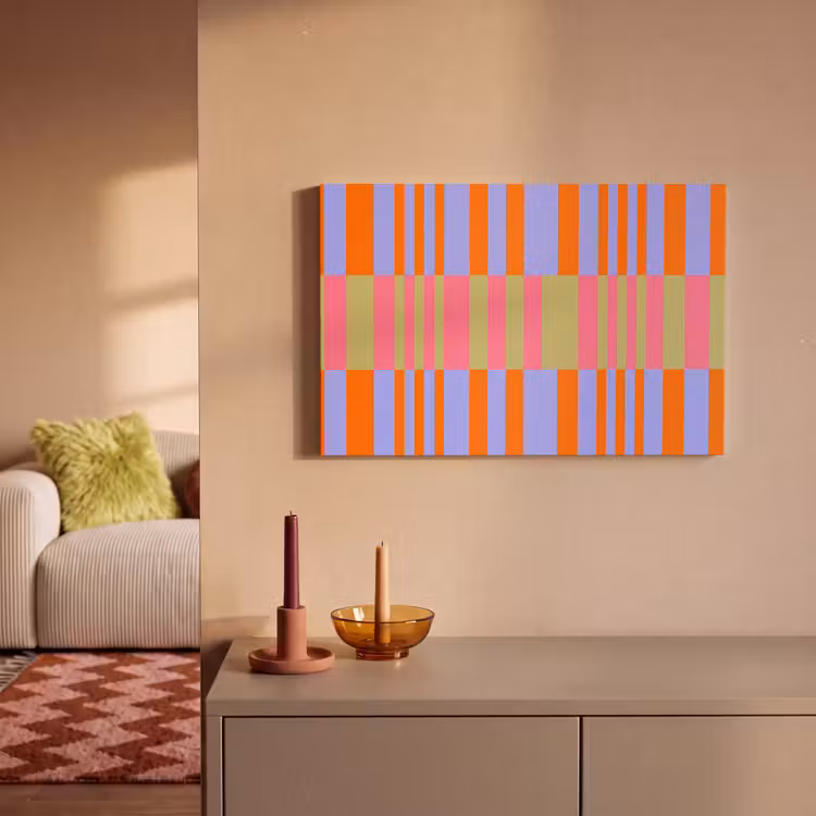 Canvas schilderij - Abstract - Patroon - Geometrisch - Kleurrijk - Modern — 1