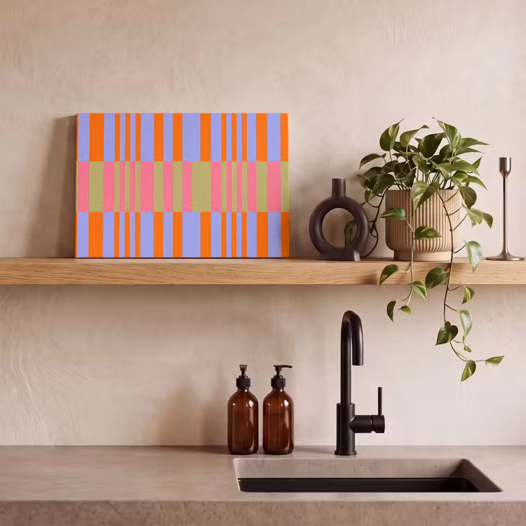 Canvas schilderij - Abstract - Patroon - Geometrisch - Kleurrijk - Modern — 3