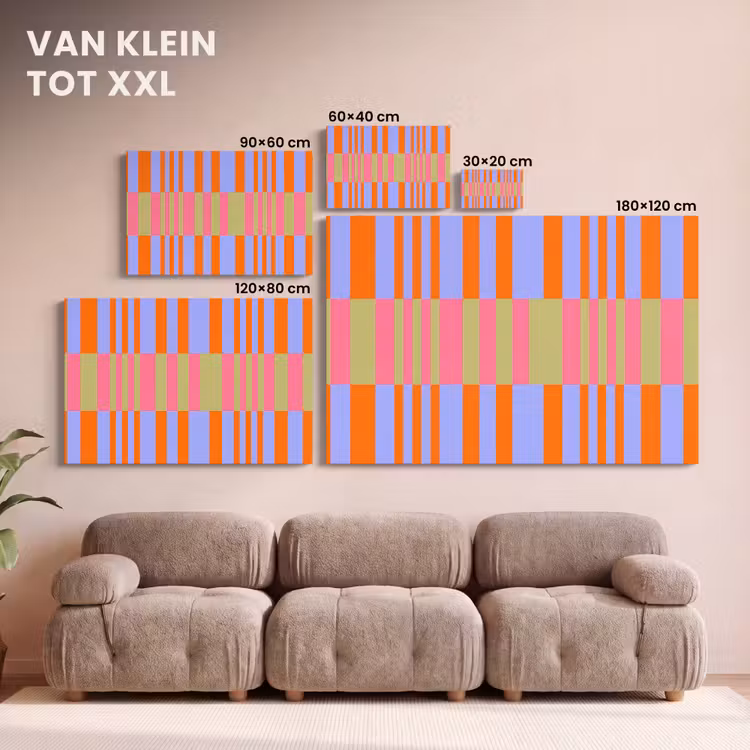 Canvas schilderij - Abstract - Patroon - Geometrisch - Kleurrijk - Modern — 7