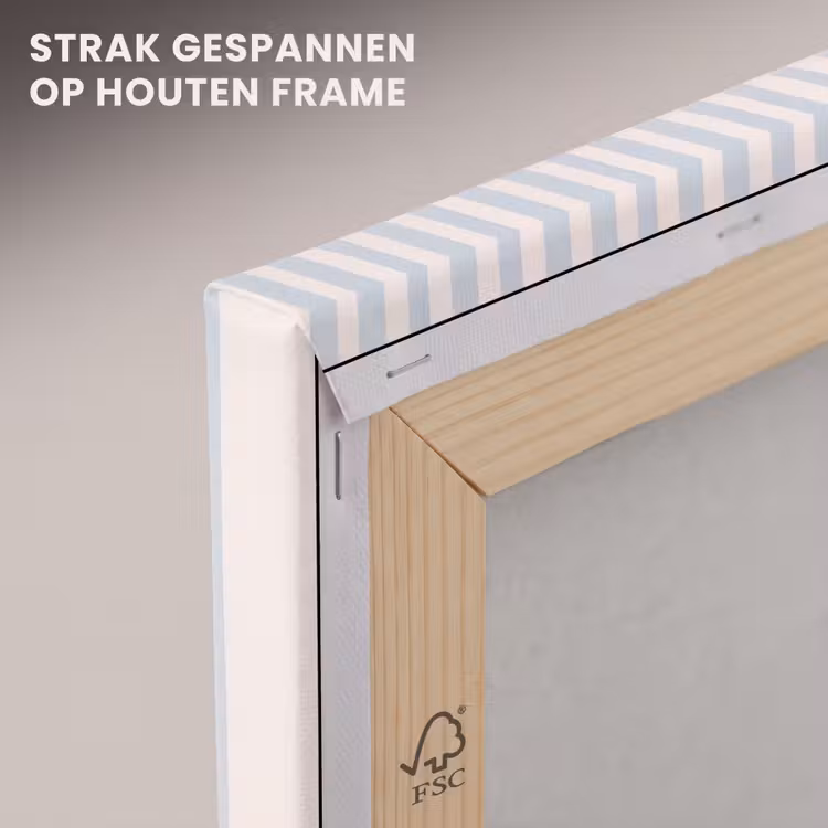Canvas schilderij - Beer - Hoepel - Kinderkamer - Illustratie - Bruin — 6