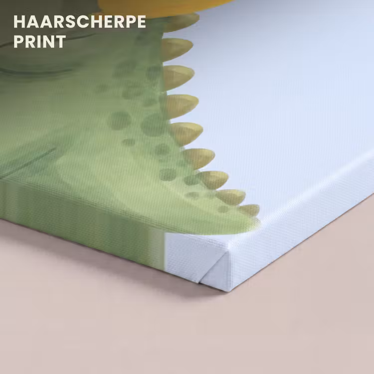 Canvas schilderij - Dinosaurus - Ballon - Kinderkamer - Illustratie - Groen — 4