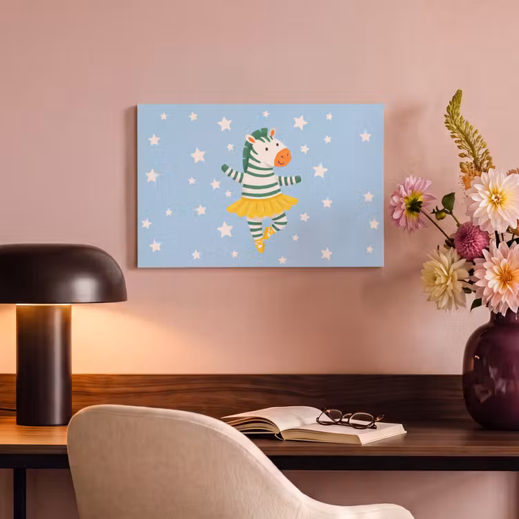 Canvas schilderij - Dieren - Dans - Illustratie - Kinderkamer - Sterren — 5
