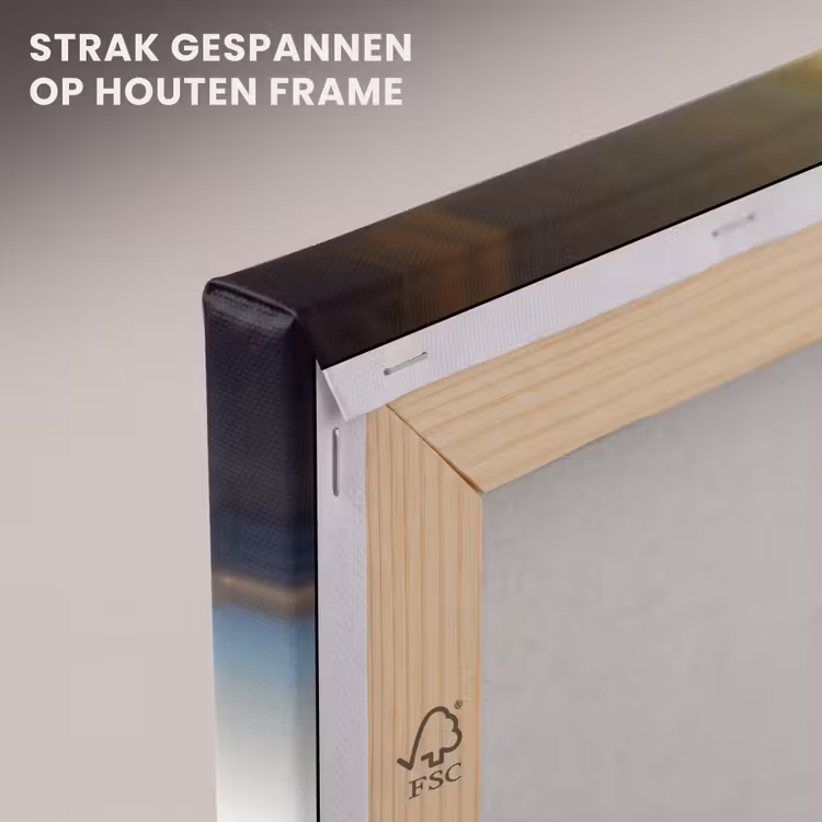 Canvas schilderij - Olifant - Weg - Dieren - Zonsondergang - Landschap — 7