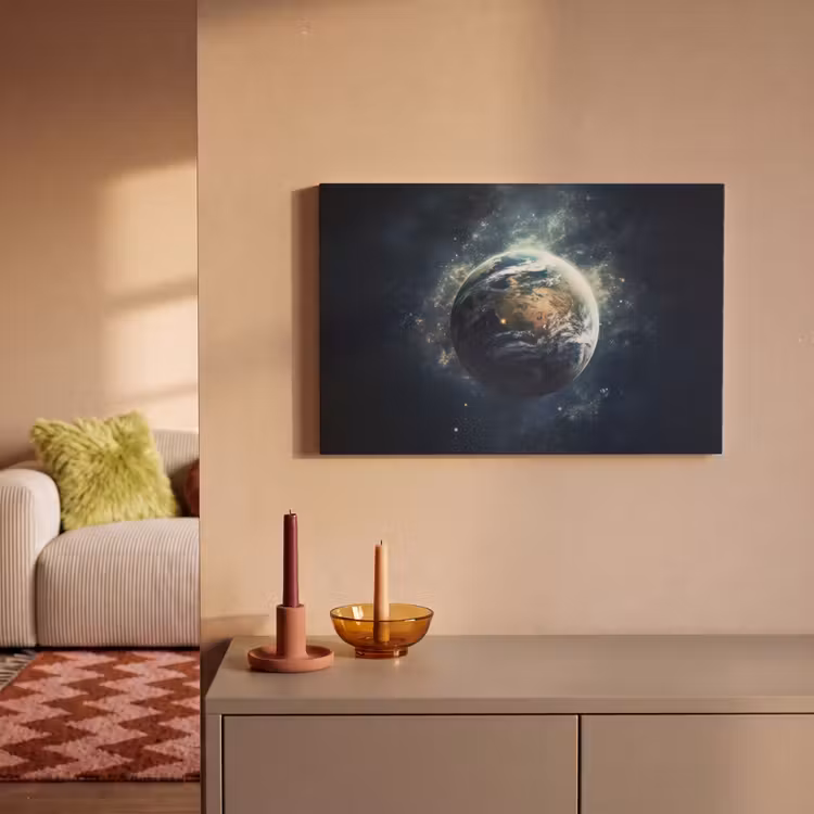 Canvas schilderij - Ruimte - Aarde - Sterren - Heelal — 2