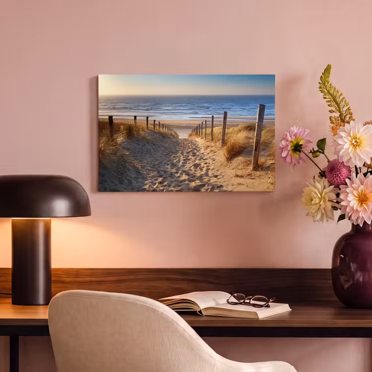 Canvas schilderij - Strand - Zee - Nederland - Duinen - Zon — 6