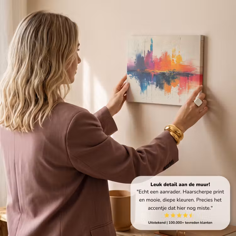 Canvas schilderij - Watercolor - Kunst - Modern — 3