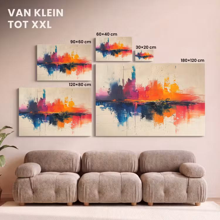 Canvas schilderij - Watercolor - Kunst - Modern — 8