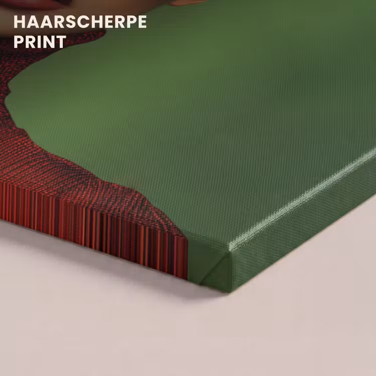 Canvas schilderij - Vrouw - Groen - Bril - Aesthetic - Modern — 5