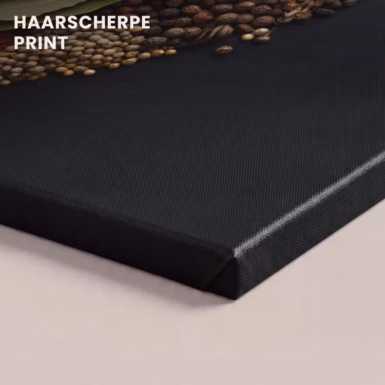 Canvas schilderij - Specerijen - Mix - Hartvorm - Zwart — 5