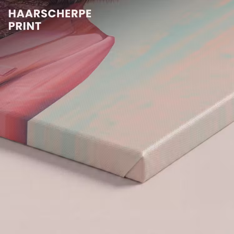 Canvas schilderij - Tijger - Strik - Jasje - Roze — 5