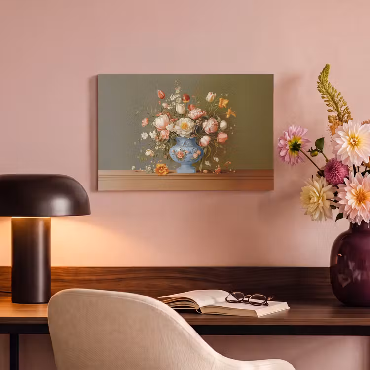 Canvas schilderij - Neutral - Bloemen - Boeket - Vaas — 6