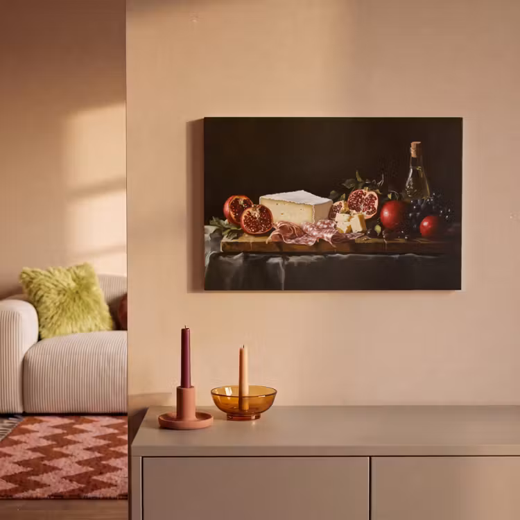 Canvas schilderij - Stilleven - Vintage - Borrelplank — 2