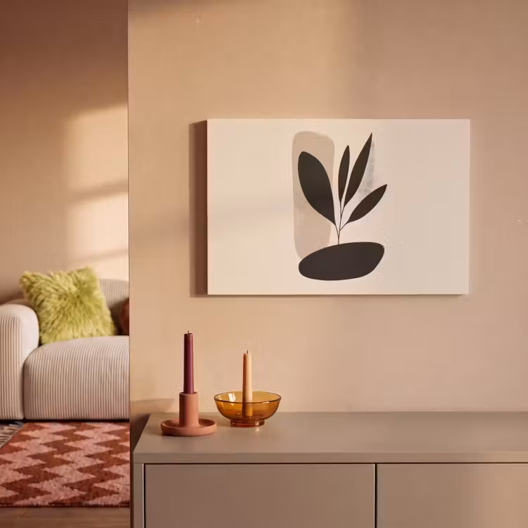 Canvas schilderij - Plant - Beige - Japandi — 2