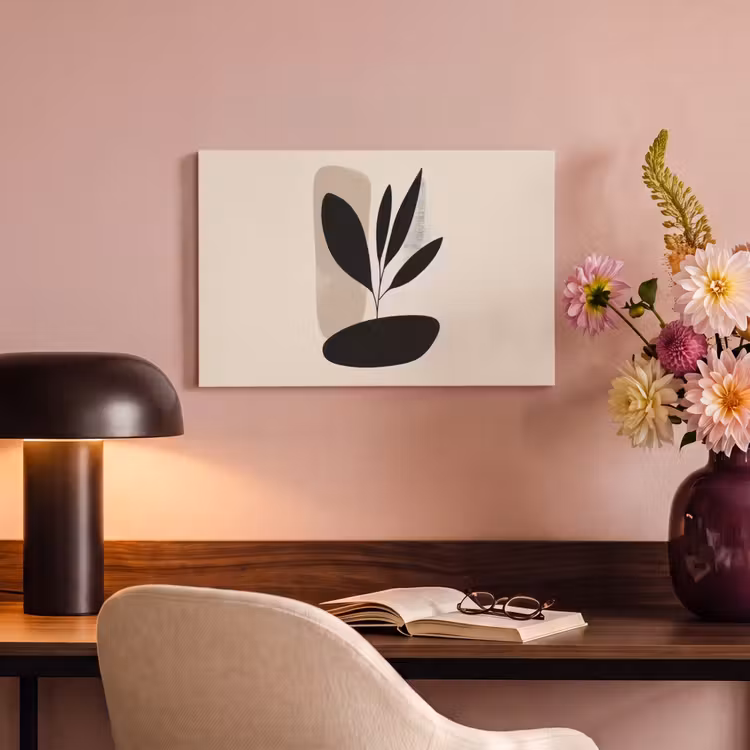 Canvas schilderij - Plant - Beige - Japandi — 6