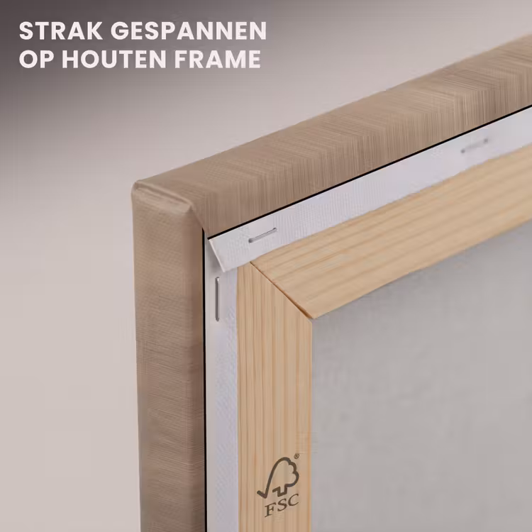 Canvas schilderij - Verf - Bruin - Japandi — 7