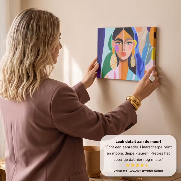 Canvas schilderij - Portret - Vrouw - Modern — 3