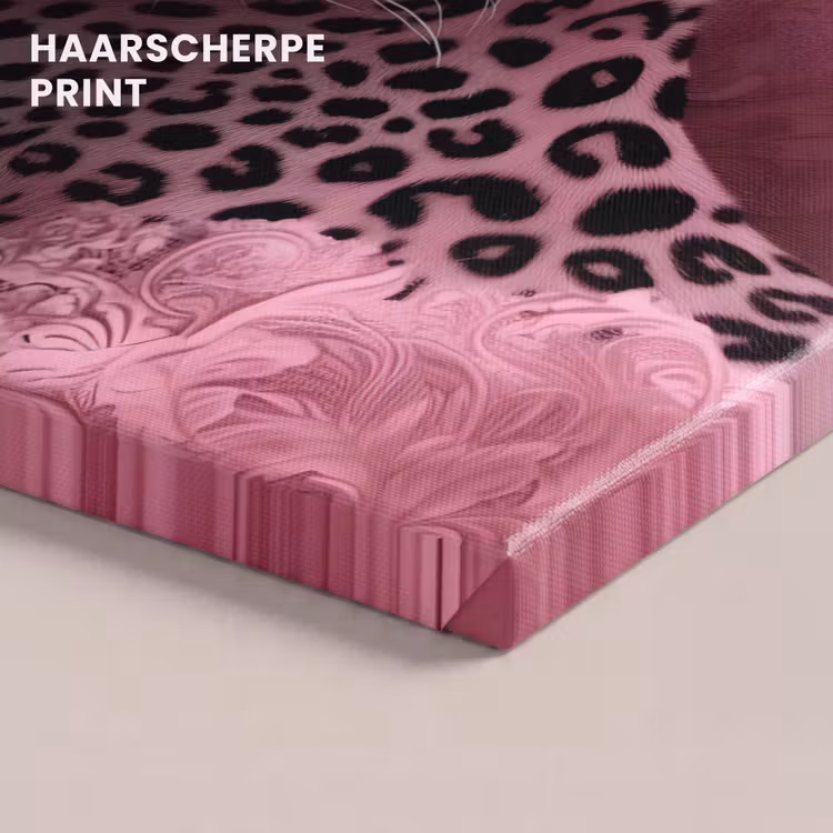 Canvas schilderij - Panter - Luxe - Roze — 5