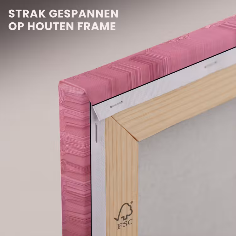 Canvas schilderij - Panter - Luxe - Roze — 7