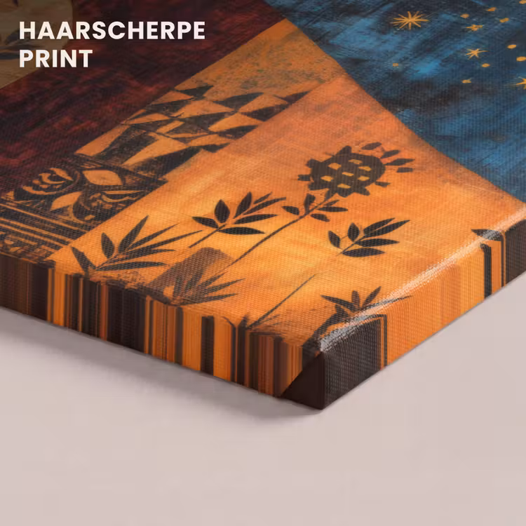 Canvas schilderij - Silhouetten - Abstract - Zon - Maan — 5