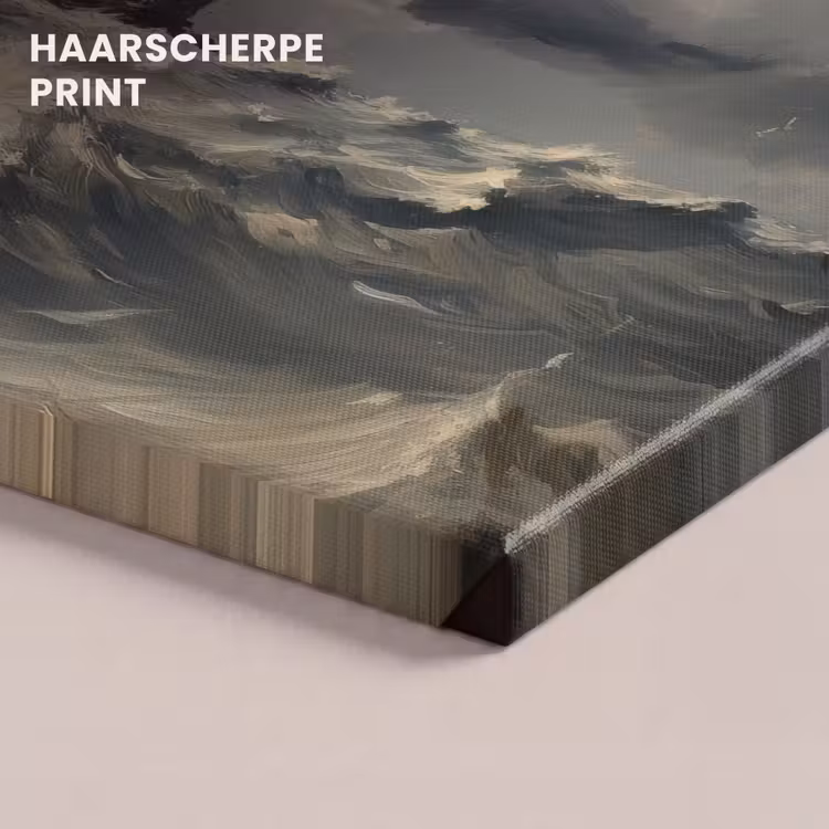 Canvas schilderij - Vuurtoren - Golven - Storm — 5