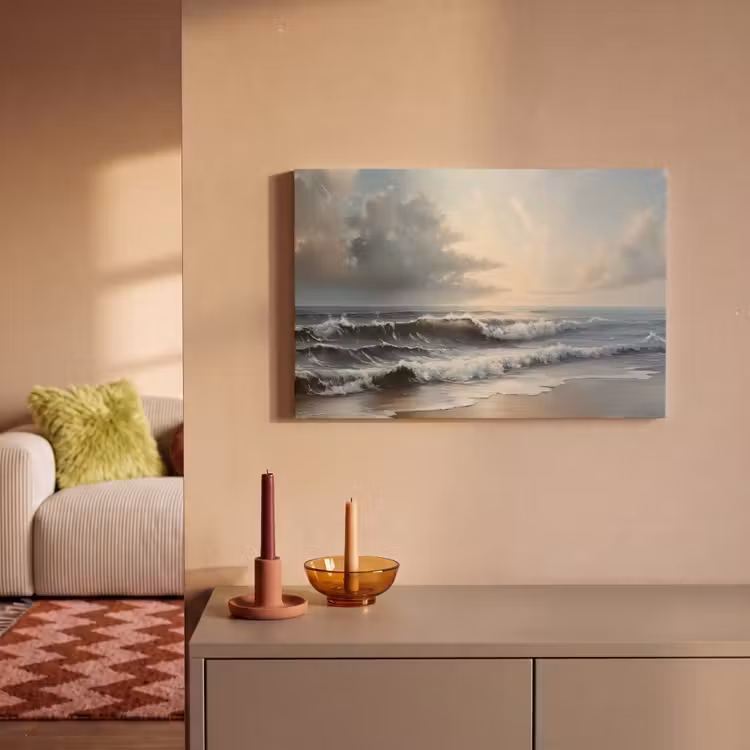 Canvas schilderij - Strand - Zee - Zonsondergang — 2