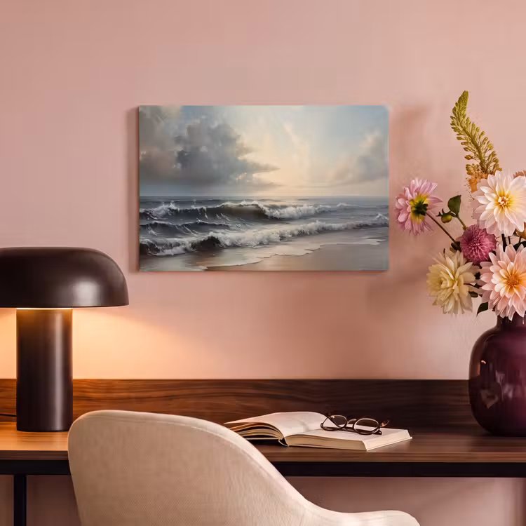 Canvas schilderij - Strand - Zee - Zonsondergang — 6