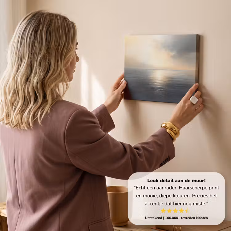 Canvas schilderij - Zon - Horizon - Zee — 3