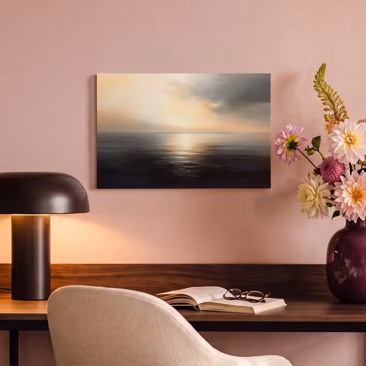 Canvas schilderij - Zon - Horizon - Zee — 6