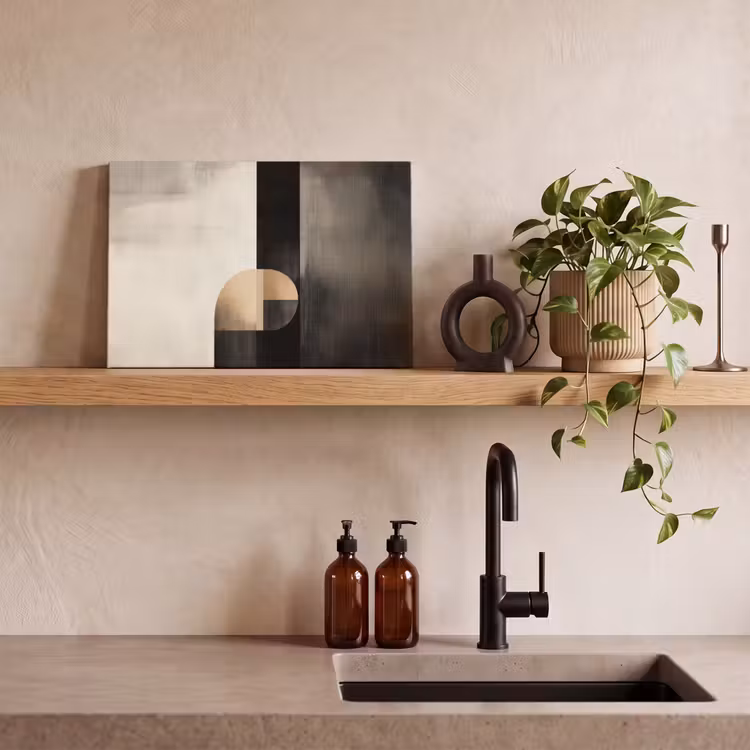Canvas schilderij - Vormen - Modern - Zwart — 4