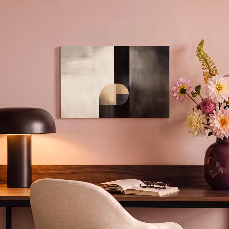 Canvas schilderij - Vormen - Modern - Zwart — 6