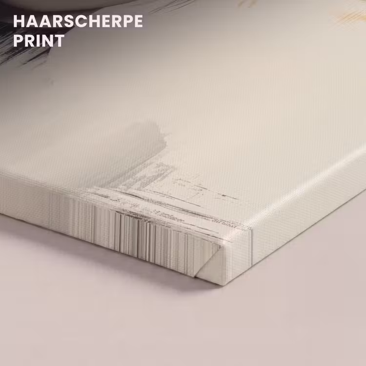 Canvas schilderij - Vrouw - Hoed - Verf — 5
