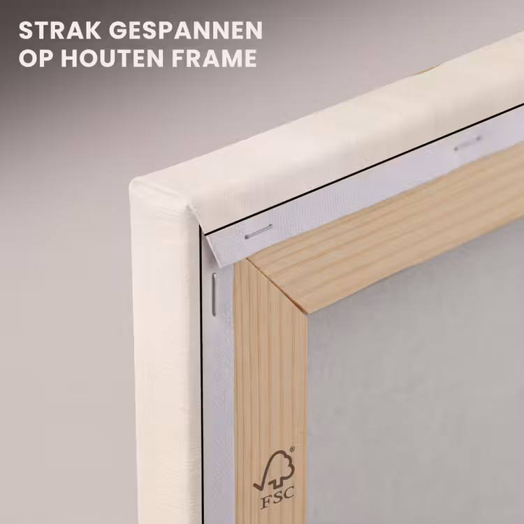 Canvas schilderij - Vormen - Rond - Bladeren - Beige — 7