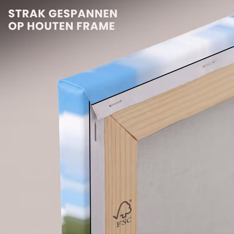 Canvas schilderij - Uil - Boomstronk - Bos - Lucht — 7